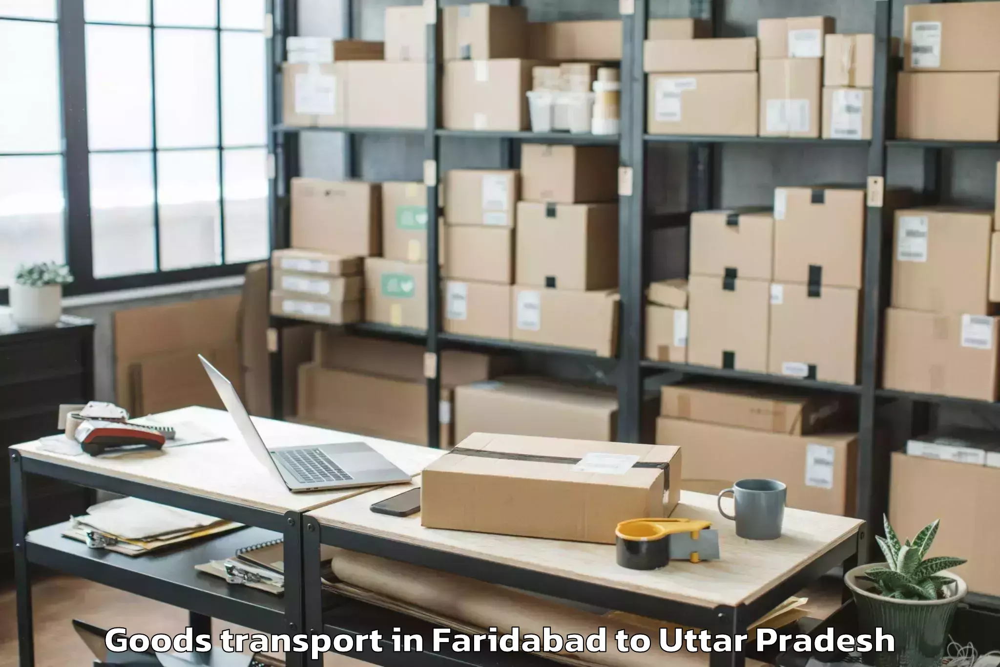 Book Faridabad to Babatpur Goods Transport